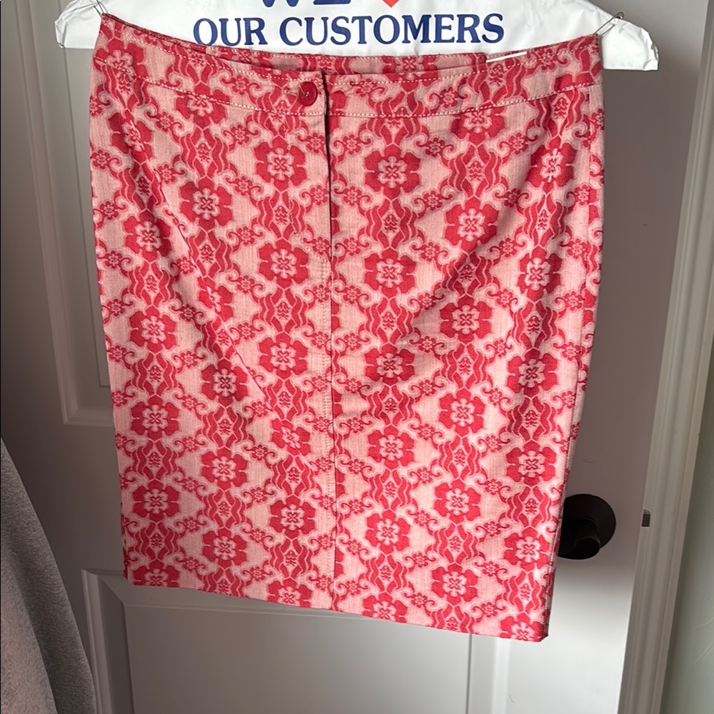 Jean Paul Gaultier Red and White Pencil Skirt Knee-Length Cocktail